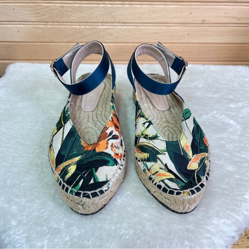 Stuart Weitzman "Toga" Ankle Wrap Espadrilles